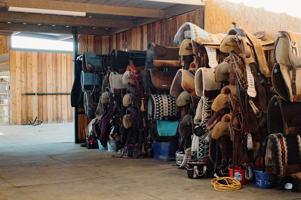Spacious Tack Set Up at Hawk Ranch